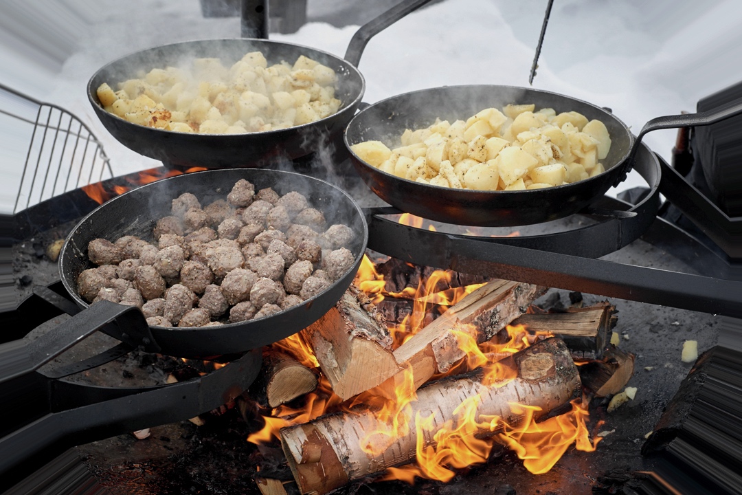 Cooking Outdoors Pine Bay Lodge